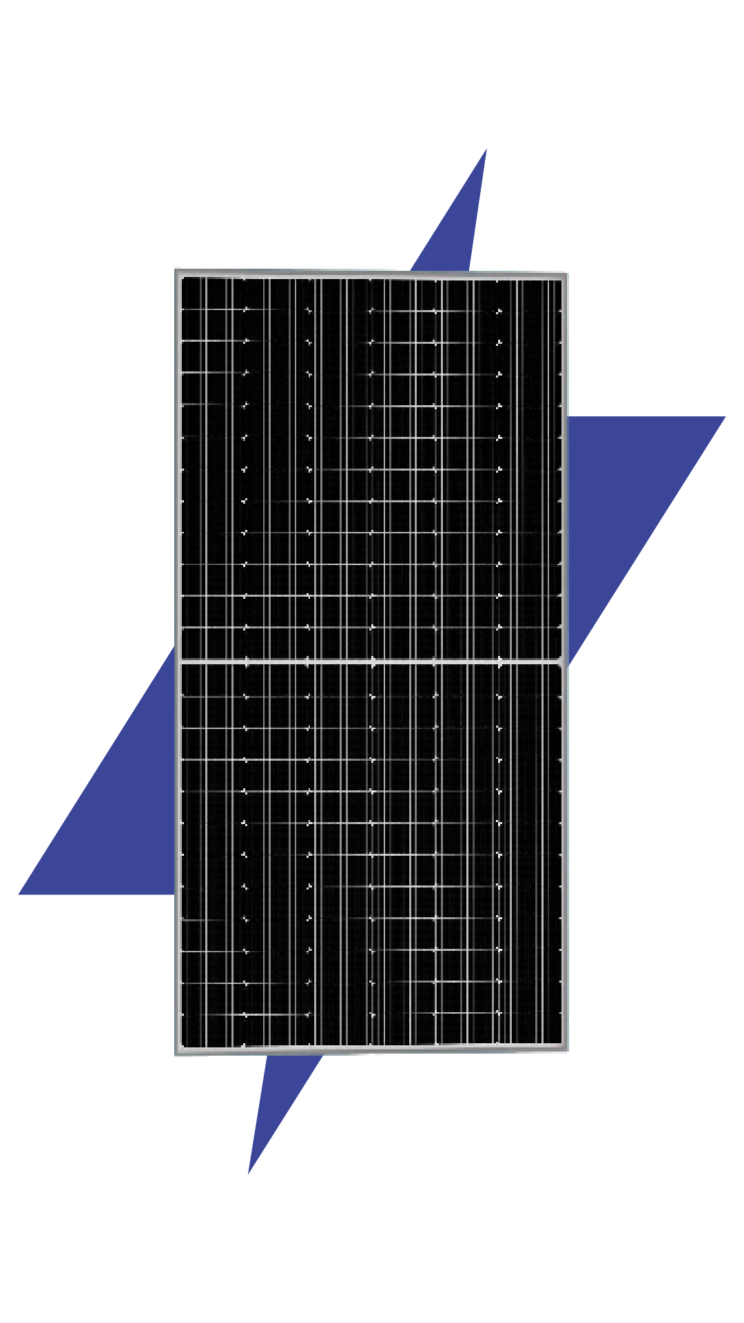 ZAP91 N-TOPCon bifacial solar module with ZAP bolt graphic