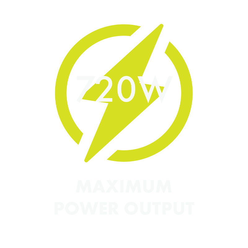 720W maximum power output